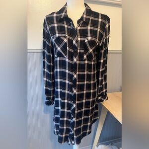 Rails Women’s Flannel Shirt Dress / Long Sleeve / Button Up /  Medium / Grunge